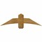 Ekena Millwork Bellingham Rough Sawn Timber Gable Bracket, Western Red Cedar, 48"W x 14"H x 6"D x 6"F, 7/12 Pitch GBW048X14X0606BEL00RWR - alternate 1